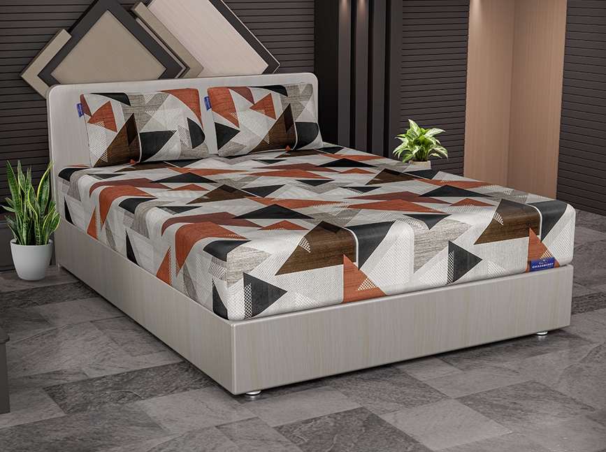 Premium Cotton Fitted Bedsheet & Pillow Cover